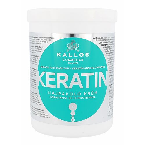 Maska na vlasy Kallos Cosmetics Keratin 1000 ml