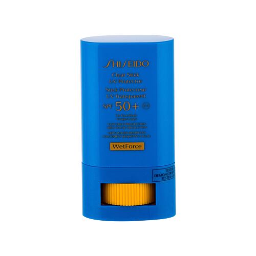 Opalovací přípravek na obličej Shiseido UV Protective Clear Stick SPF50+ 15 g Tester