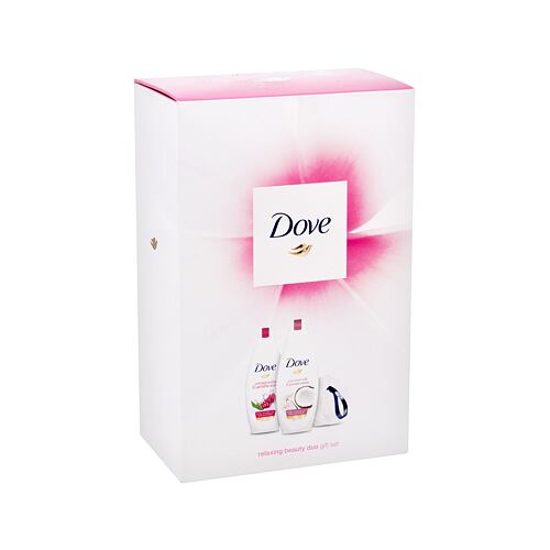 Sprchový gel Dove Go Fresh Relaxing Beauty Duo 225 ml poškozená krabička Kazeta