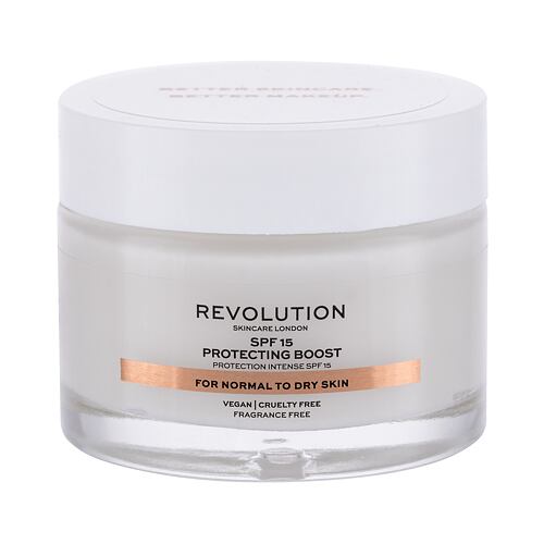 Denní pleťový krém Revolution Skincare Moisture Cream Normal to Dry Skin SPF15 50 ml
