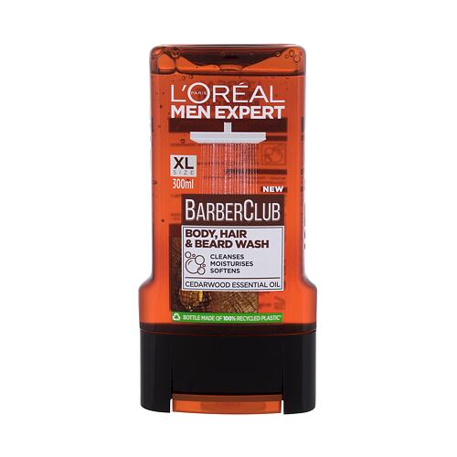 Sprchový gel L'Oréal Paris Men Expert Barber Club Body, Hair & Beard Wash 300 ml