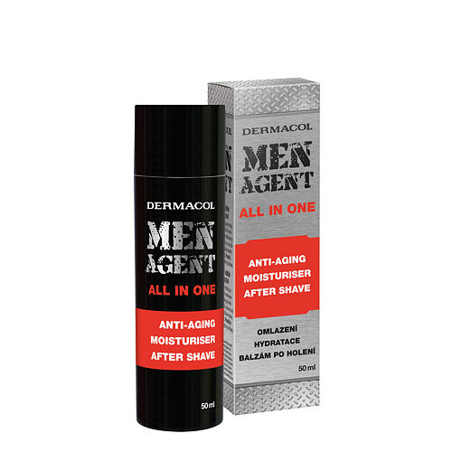 Balzám po holení Dermacol Men Agent Anti-Aging Moisturiser After Shave All In One 50 ml poškozená krabička