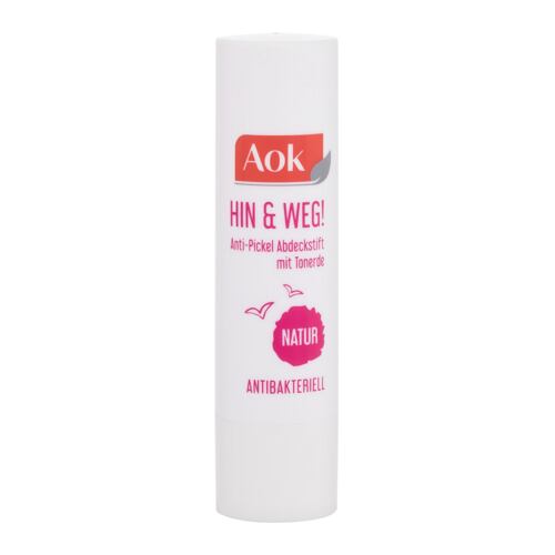 Lokální péče Aok First Beauty Anti-Pimple Cover Stick 3,2 g Natur poškozená krabička