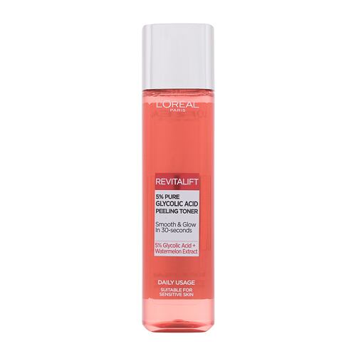 Pleťová voda a sprej L'Oréal Paris Revitalift 5% Pure Glycolic Acid Peeling Toner 180 ml