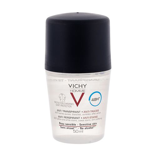 Antiperspirant Vichy Homme Anti-Stains 48H 50 ml poškozený flakon