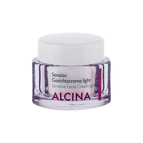 Denní pleťový krém ALCINA Sensitive Facial Cream Light 50 ml poškozená krabička