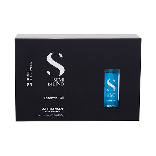 Olej na vlasy ALFAPARF MILANO Semi Di Lino Sublime Essential Oil 12x13 ml poškozená krabička