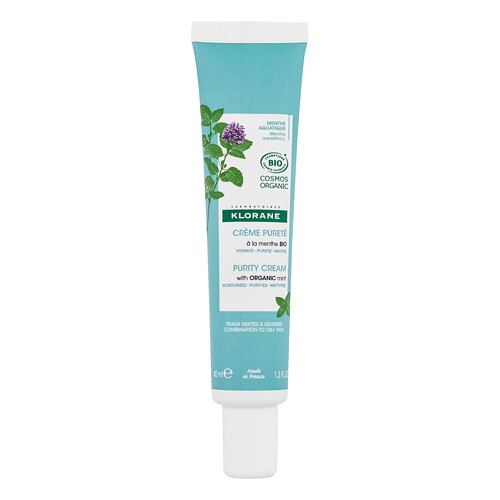 Denní pleťový krém Klorane Aquatic Mint Purity Cream 40 ml poškozená krabička