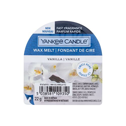Vonný vosk Yankee Candle Vanilla 22 g poškozený obal