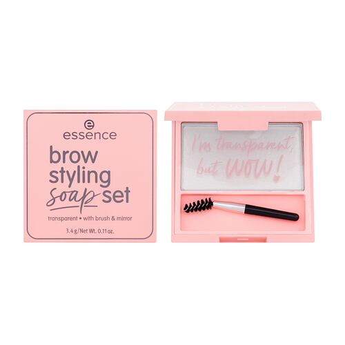Gel a pomáda na obočí Essence Brow Styling Soap Set 3,4 g Transparent