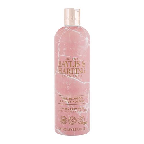 Sprchový gel Baylis & Harding Elements Pink Blossom & Lotus Flower 500 ml poškozený flakon