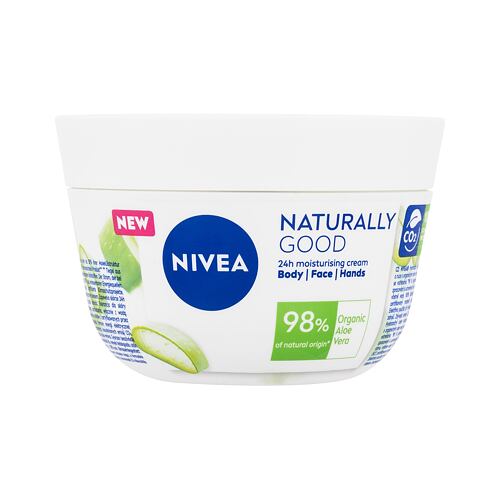 Tělový krém Nivea Naturally Good Organic Aloe Vera Body Face Hands 200 ml