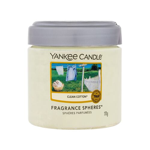 Bytový sprej a difuzér Yankee Candle Clean Cotton Fragrance Spheres 170 g