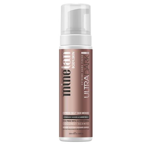 Samoopalovací přípravek MineTan Ultra Dark Express Self Tan Mousse 200 ml poškozený flakon