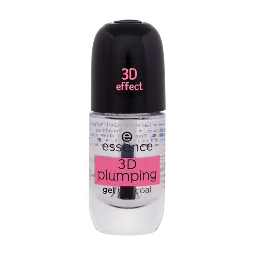 Lak na nehty Essence 3D Plumping Gel Top Coat 8 ml