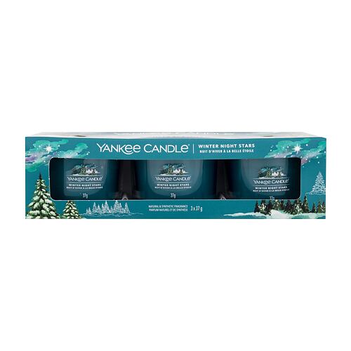 Vonná svíčka Yankee Candle Winter Night Stars 37 g poškozená krabička Kazeta