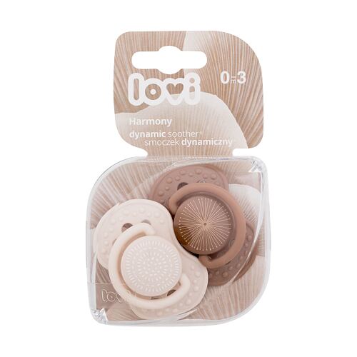 Dudlík LOVI Harmony Dynamic Soother Girl 0-3m 2 ks
