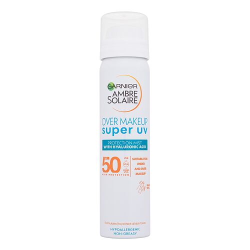 Opalovací přípravek na obličej Garnier Ambre Solaire Super UV Over Makeup Protection Mist SPF50 75 ml