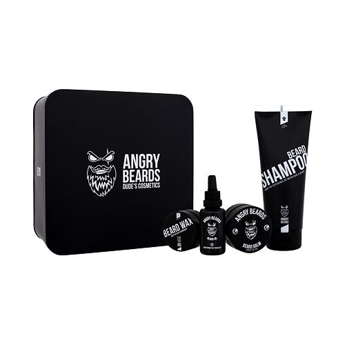 Šampon na vousy Angry Beards Beard Grooming Set CEO 230 ml Kazeta