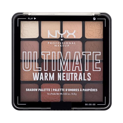 Oční stín NYX Professional Makeup Ultimate Warm Neutrals 12,8 g