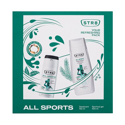 Antiperspirant STR8 All Sports 150 ml poškozená krabička Kazeta