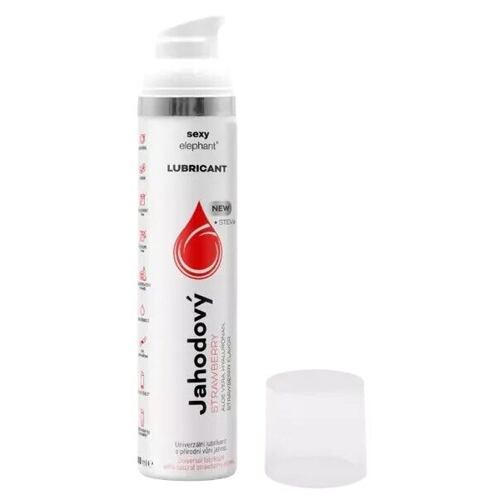 Lubrikační gel Sexy Elephant Lubricant Strawberry 100 ml