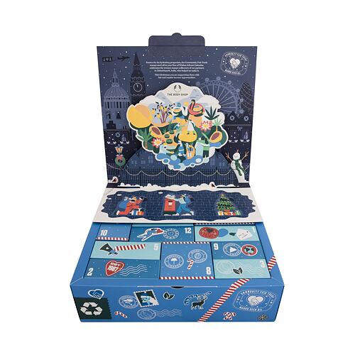 Sprchový gel The Body Shop Box Of Wishes Advent Calendar 1 ks poškozená krabička Kazeta