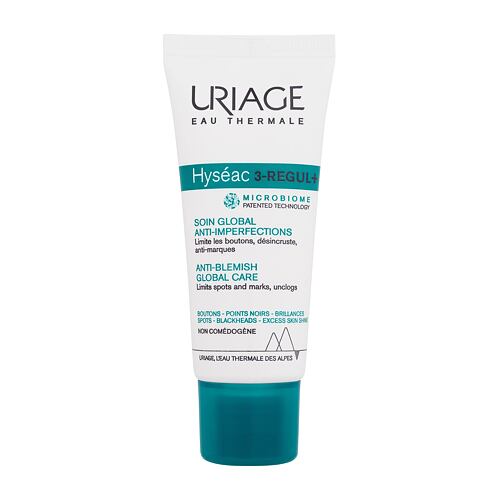 Denní pleťový krém Uriage Hyséac 3-Regul+ Anti-Blemish Global Care 40 ml poškozená krabička
