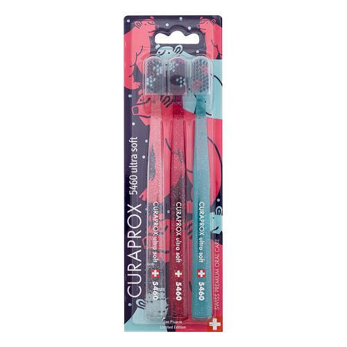 Klasický zubní kartáček Curaprox 5460 Ultra Soft Trio Winter Edition Polar Bear 3 ks