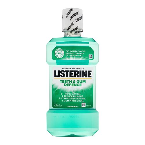 Ústní voda Listerine Teeth & Gum Defence Fresh Mint Mouthwash 500 ml
