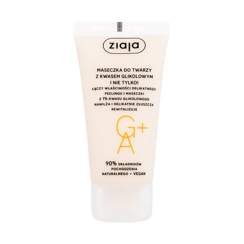 Pleťová maska Ziaja Face Mask + Scrub With Glycolic Acid 55 ml