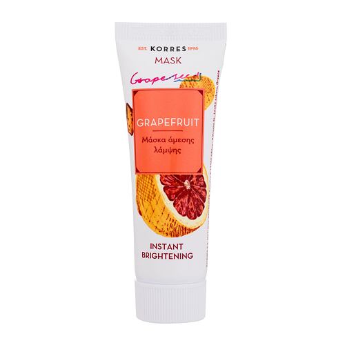 Pleťová maska Korres Grapefruit Instant Brightening Mask 18 ml