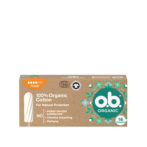 Tampon o.b. Organic Super 16 ks