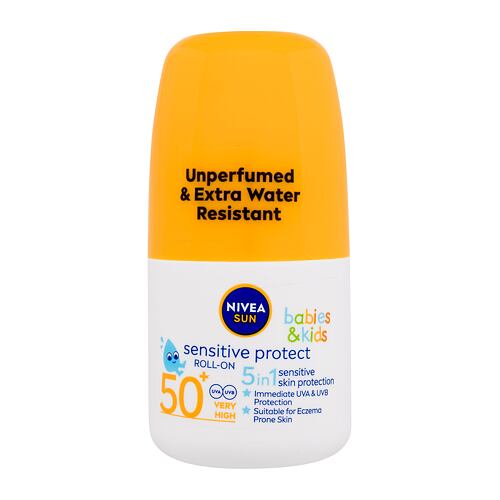 Opalovací přípravek na tělo Nivea Sun Babies & Kids Sensitive Protect SPF50+ 50 ml