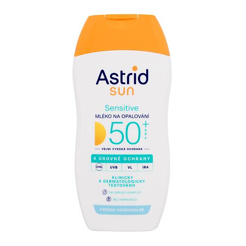 Opalovací přípravek na tělo Astrid Sun Sensitive Milk SPF50+ 150 ml