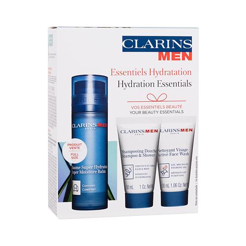 Denní pleťový krém Clarins Men Hydration Essentials 50 ml Kazeta