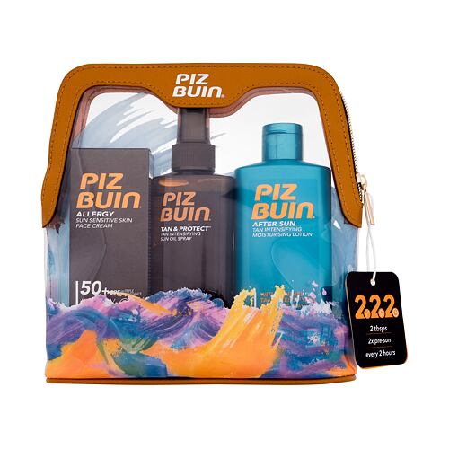 Opalovací přípravek na obličej PIZ BUIN Travel Bag 50 ml poškozený obal Kazeta