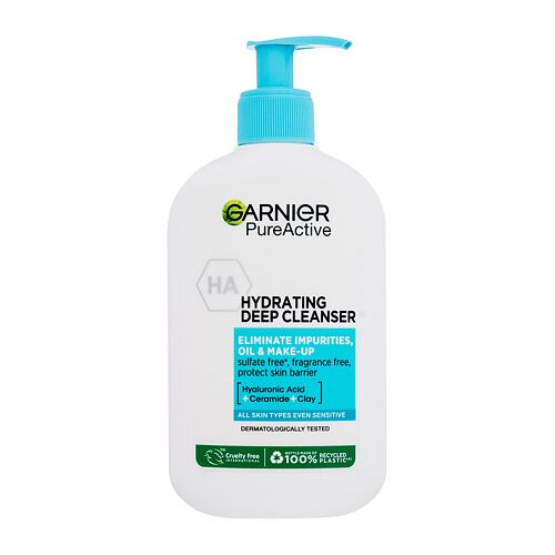 Čisticí gel Garnier Pure Active Hydrating Deep Cleanser 250 ml poškozený flakon