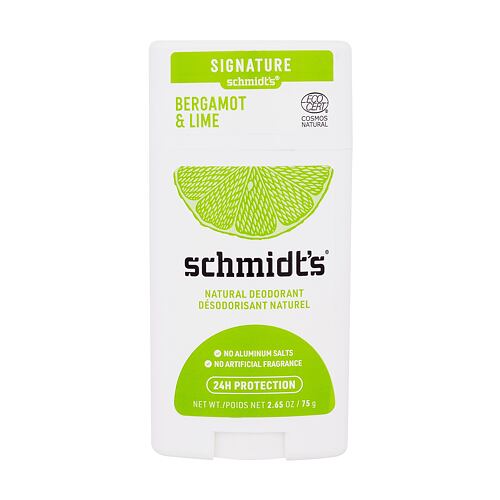 Deodorant schmidt's Bergamot & Lime Natural Deodorant 75 g poškozený obal