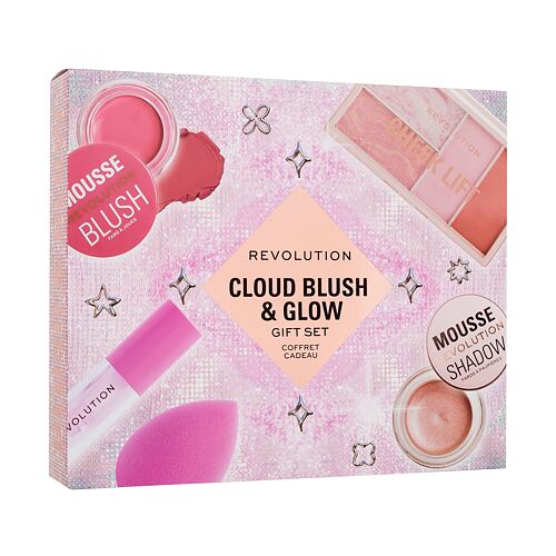 Oční stín Makeup Revolution London Cloud Blush & Glow Gift Set 4 g Kazeta
