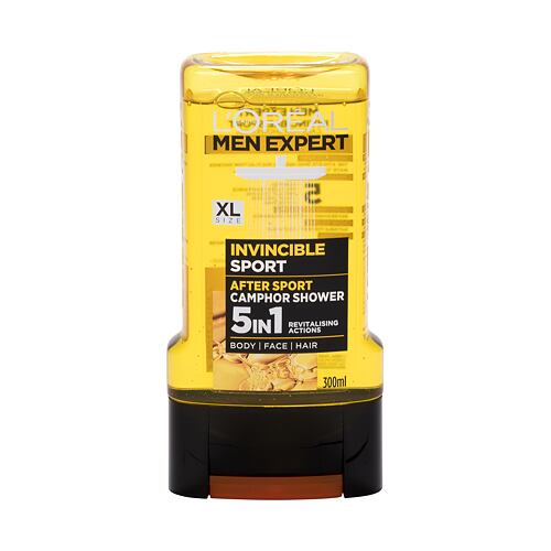 Sprchový gel L'Oréal Paris Men Expert Invincible Sport 5 in 1 300 ml poškozený flakon