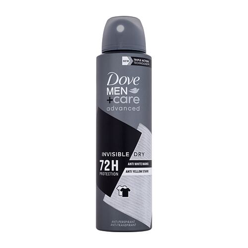Antiperspirant Dove Men + Care Advanced Invisible Dry 72H 150 ml poškozený flakon