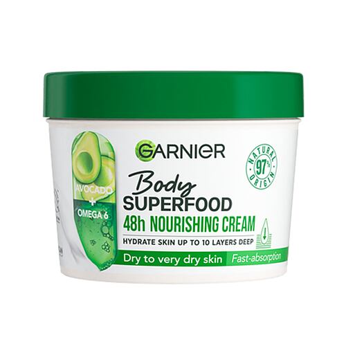 Tělový krém Garnier Body Superfood 48h Nourishing Cream Avocado Oil + Omega 6 380 ml