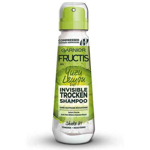 Suchý šampon Garnier Fructis Yuzu Lemon Invisible Dry Shampoo 100 ml
