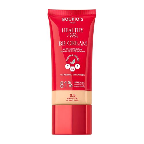 BB krém BOURJOIS Paris Healthy Mix Clean & Vegan BB Cream 30 ml 0.5 Warm Ivory