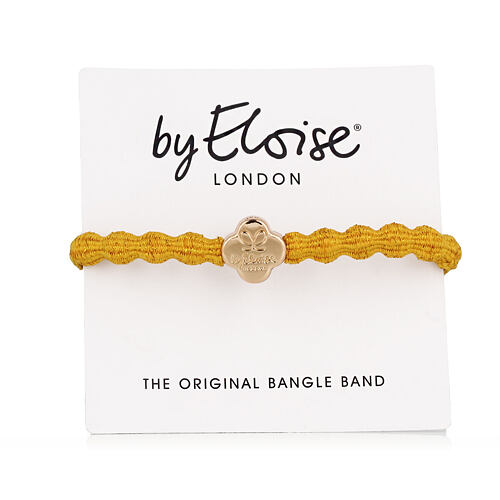 Gumička na vlasy By Eloise London Metallic Gold Quatrefoil Turmeric Yellow 1 ks Turmeric Yellow