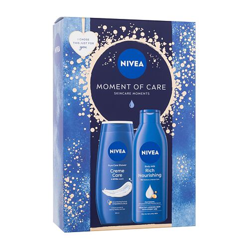 Sprchový gel Nivea Moment Of Care 250 ml poškozená krabička Kazeta