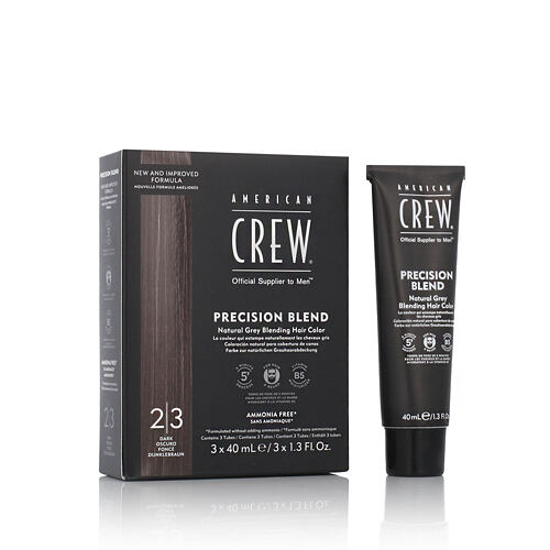 Barva na vlasy American Crew Precision Blend Natural Grey Blending Hair Color 120 ml 2-3 Dark