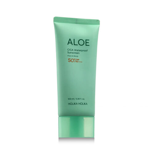 Opalovací přípravek na obličej Holika Holika Aloe CICA Waterproof Sunscreen SPF50+ 100 ml