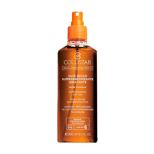 Opalovací přípravek na tělo Collistar Special Perfect Tan Supertanning Dry Oil SPF6 200 ml poškozená krabička